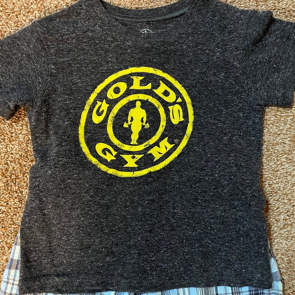 Gold's Gym grey short sleeve shirt 3T